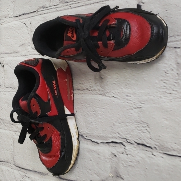 NIKE Air Max 2015 Kids 1Y Sneakers Red and Black Used Condition Retro - Picture 1 of 12